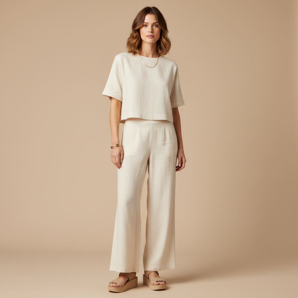 Studio beige corps entier