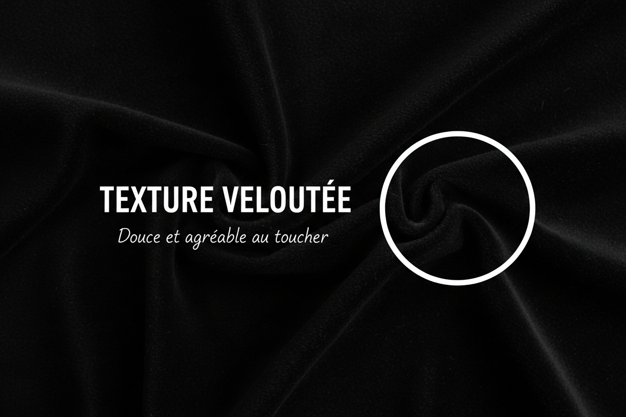 Texture veloutée - texte centré sans flèches