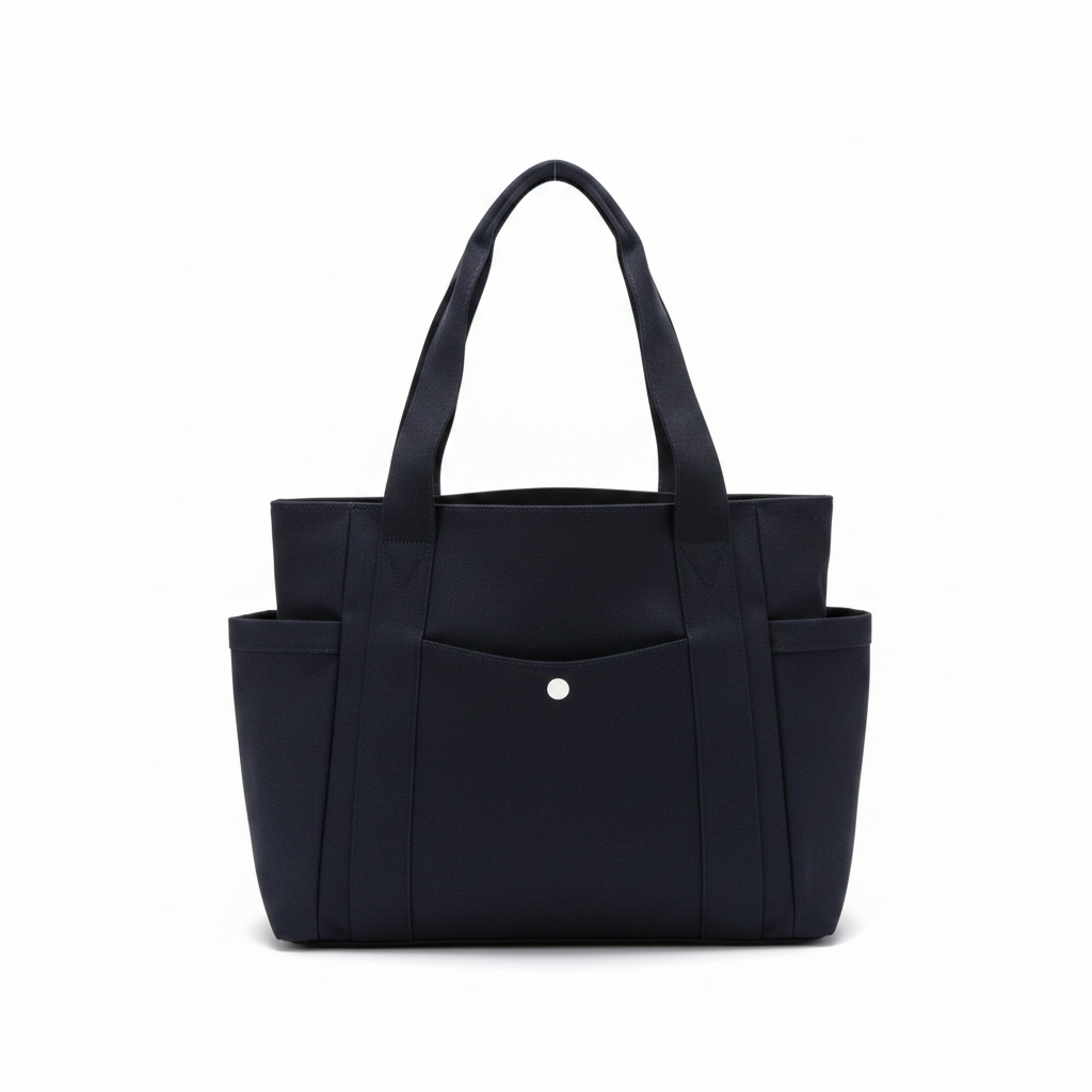 Tote bag noir fond blanc