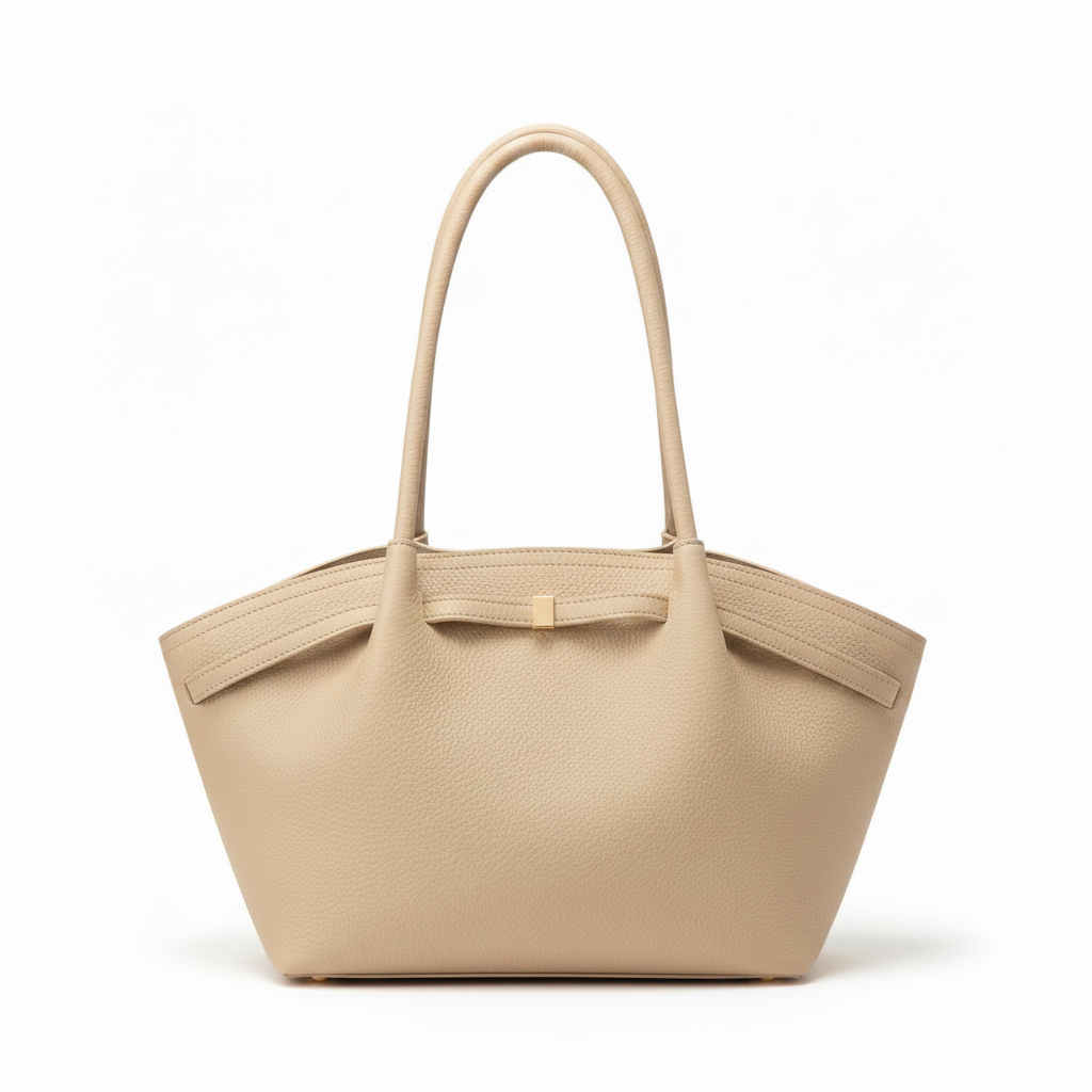 Tote beige - fond blanc