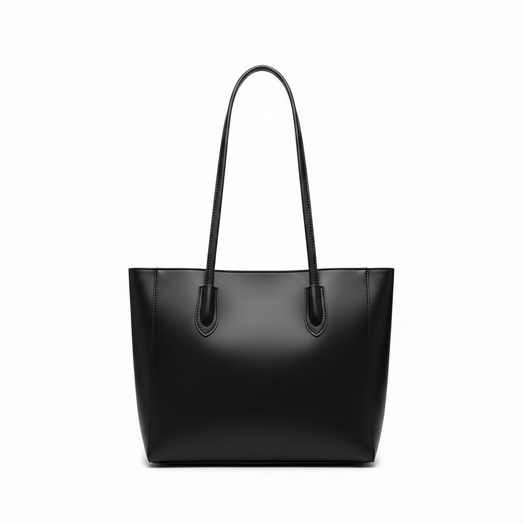 Tote noir fond blanc