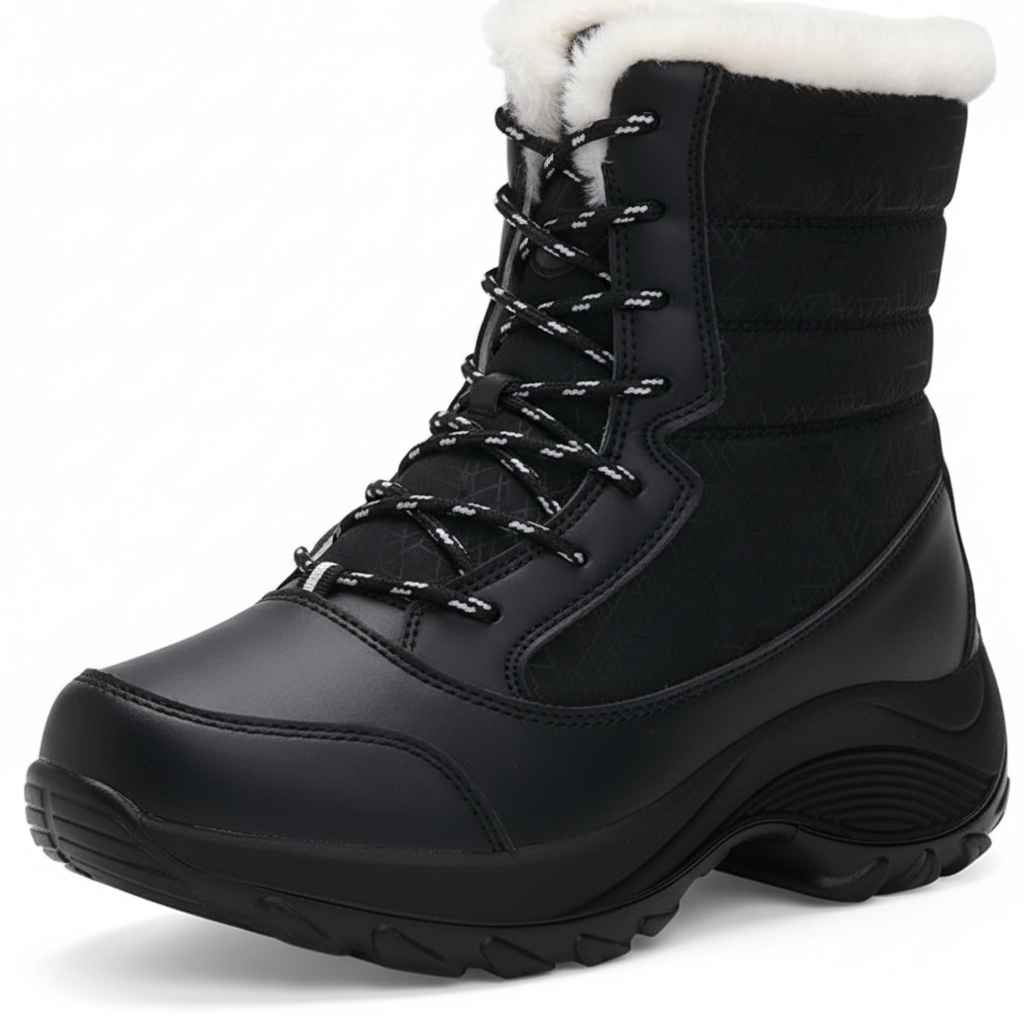 Zoom bottes noires - Détail lacets